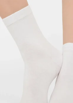 Calze Corte con Bordo Lavorato