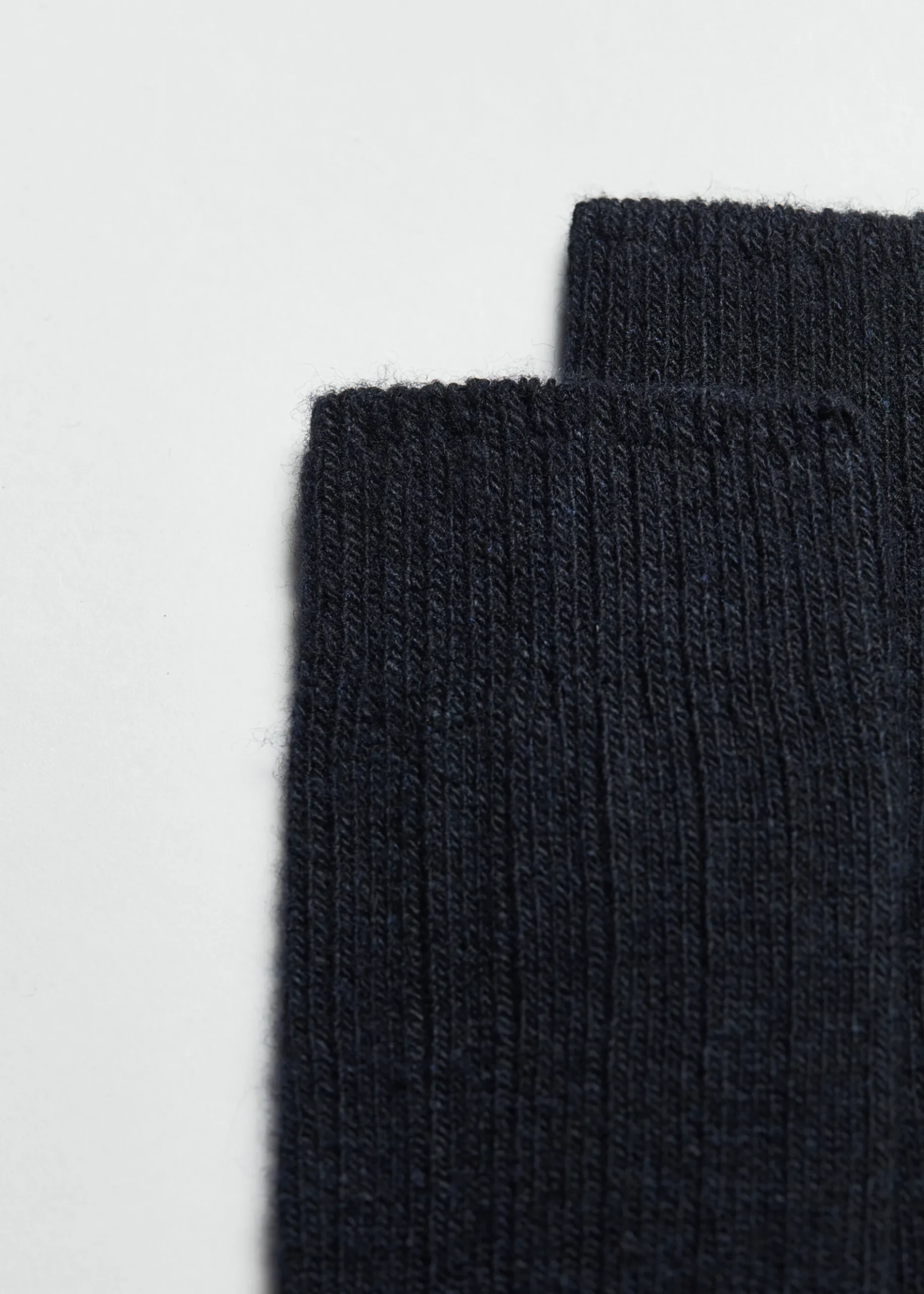 Calze Lunghe a Coste con Lana e Cashmere da Uomo