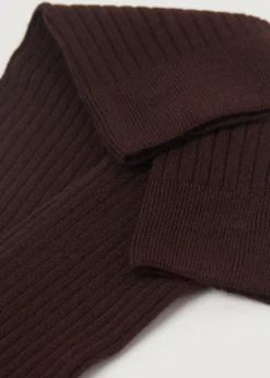 Calze Lunghe a Costine con Cashmere