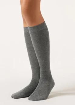 Calze Lunghe con Cashmere e Glitter