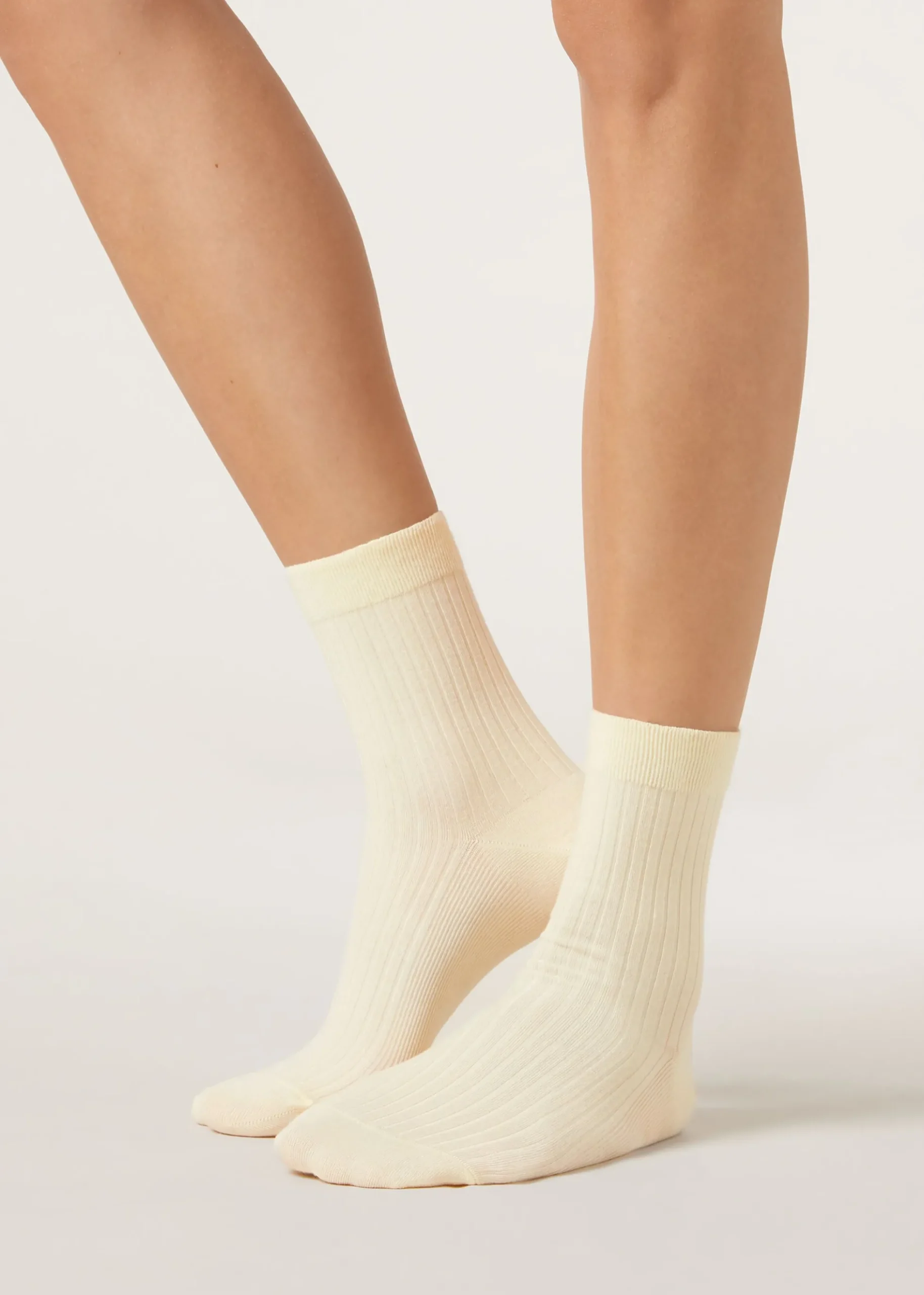 Calzini a Costine con Cashmere