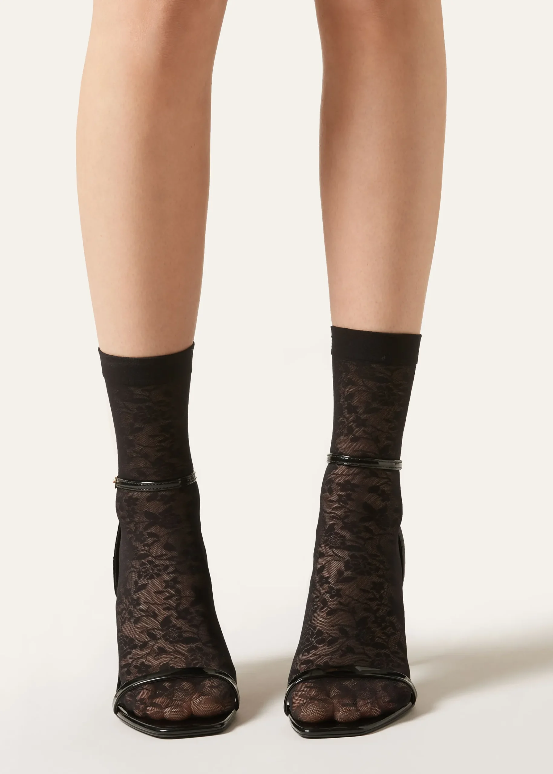 Calzini in Tulle con Fiori