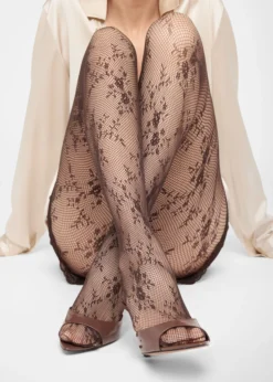 Collant Pizzo Floreale