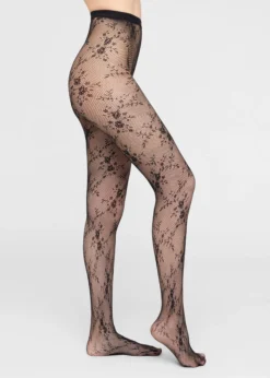 Collant Pizzo Floreale
