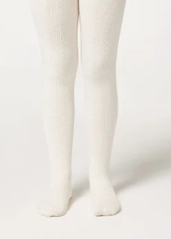 Collant Termici con Trecce Bambina