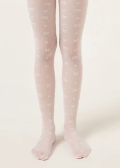 Collant Velati Fiocchi Bambina
