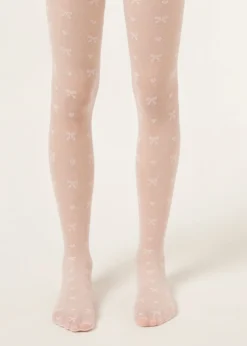 Collant Velati Fiocchi Bambina