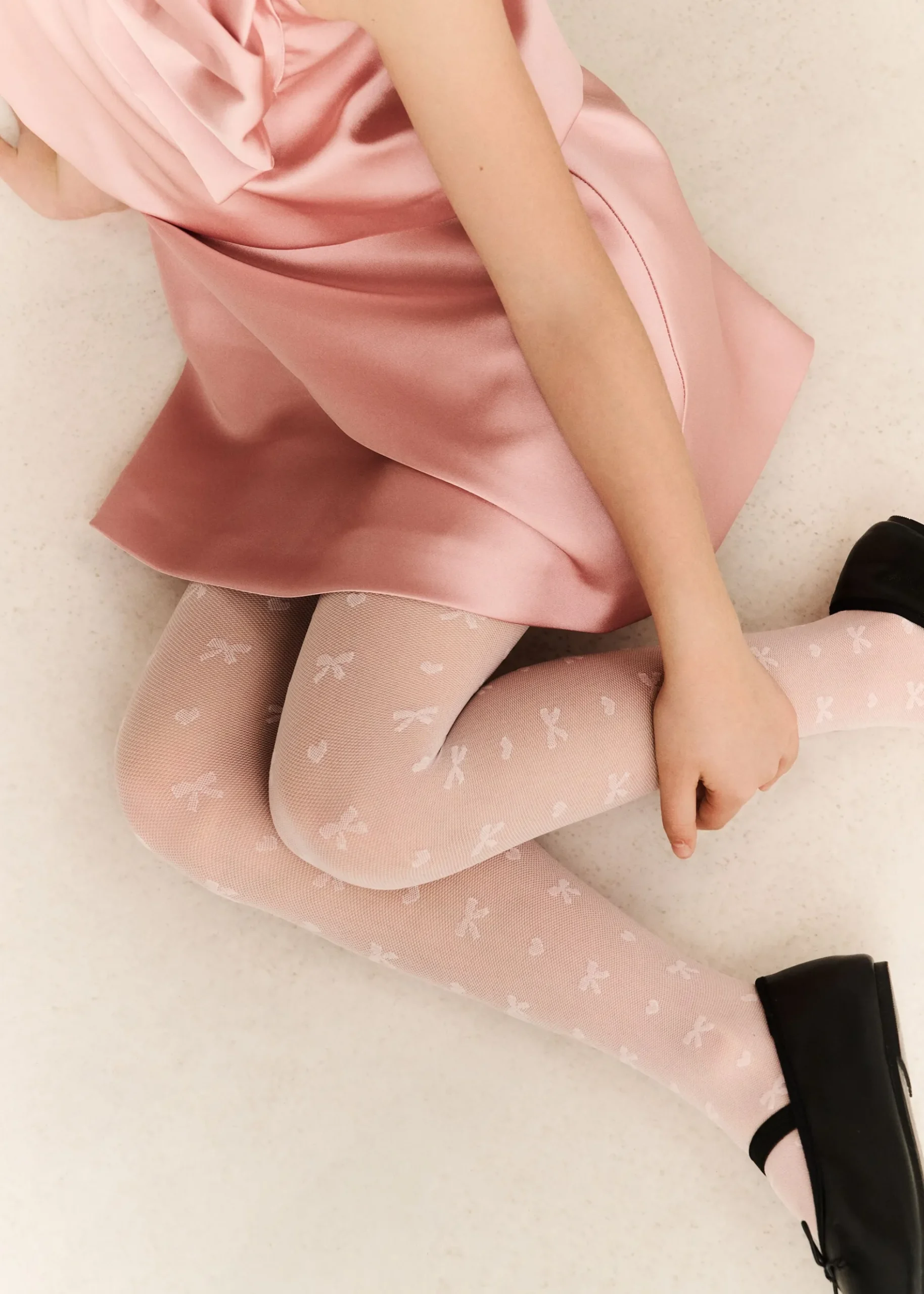 Collant Velati Fiocchi Bambina