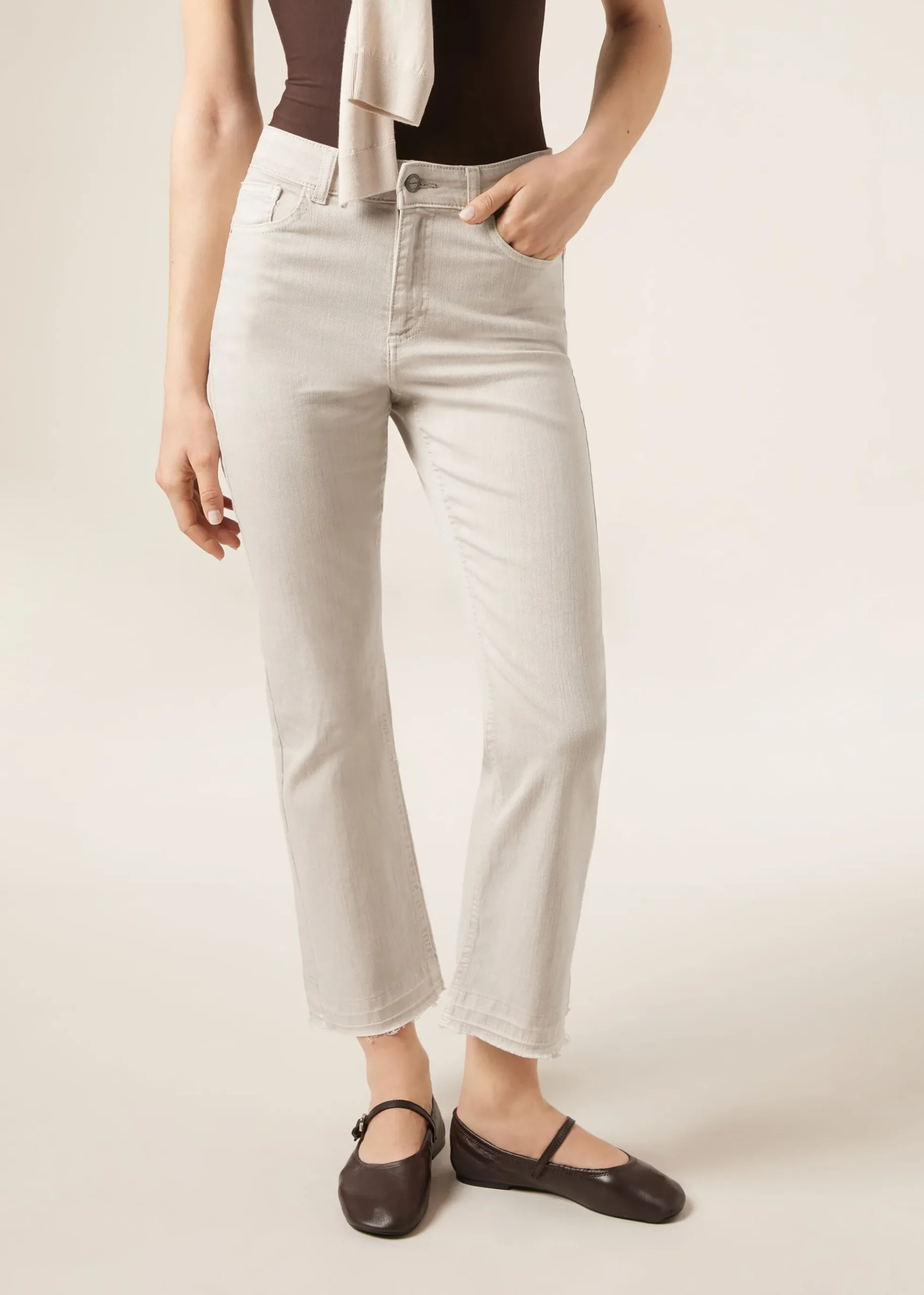 Jeans a Zampa Cropped