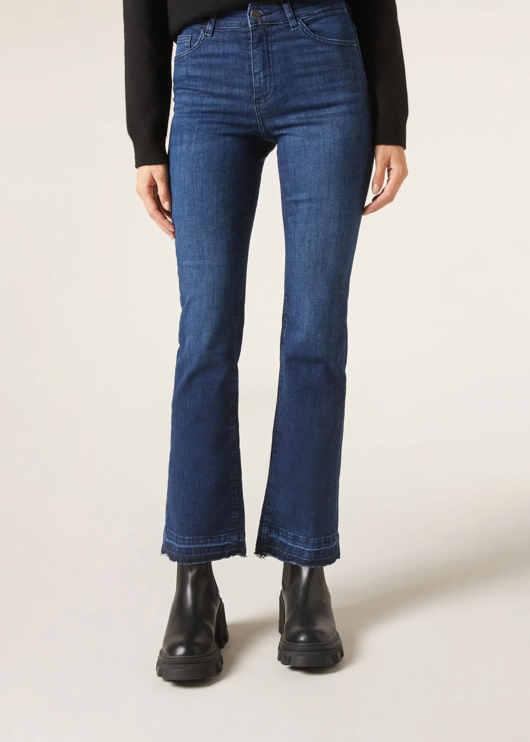 Jeans a Zampa Cropped