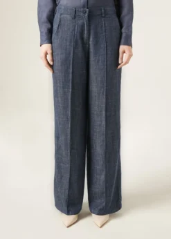Jeans Palazzo con Lino