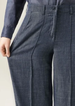 Jeans Palazzo con Lino