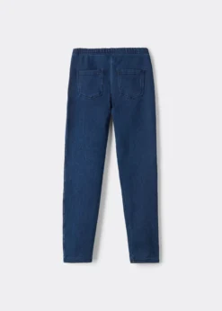 Leggings Termici Bambina in Denim