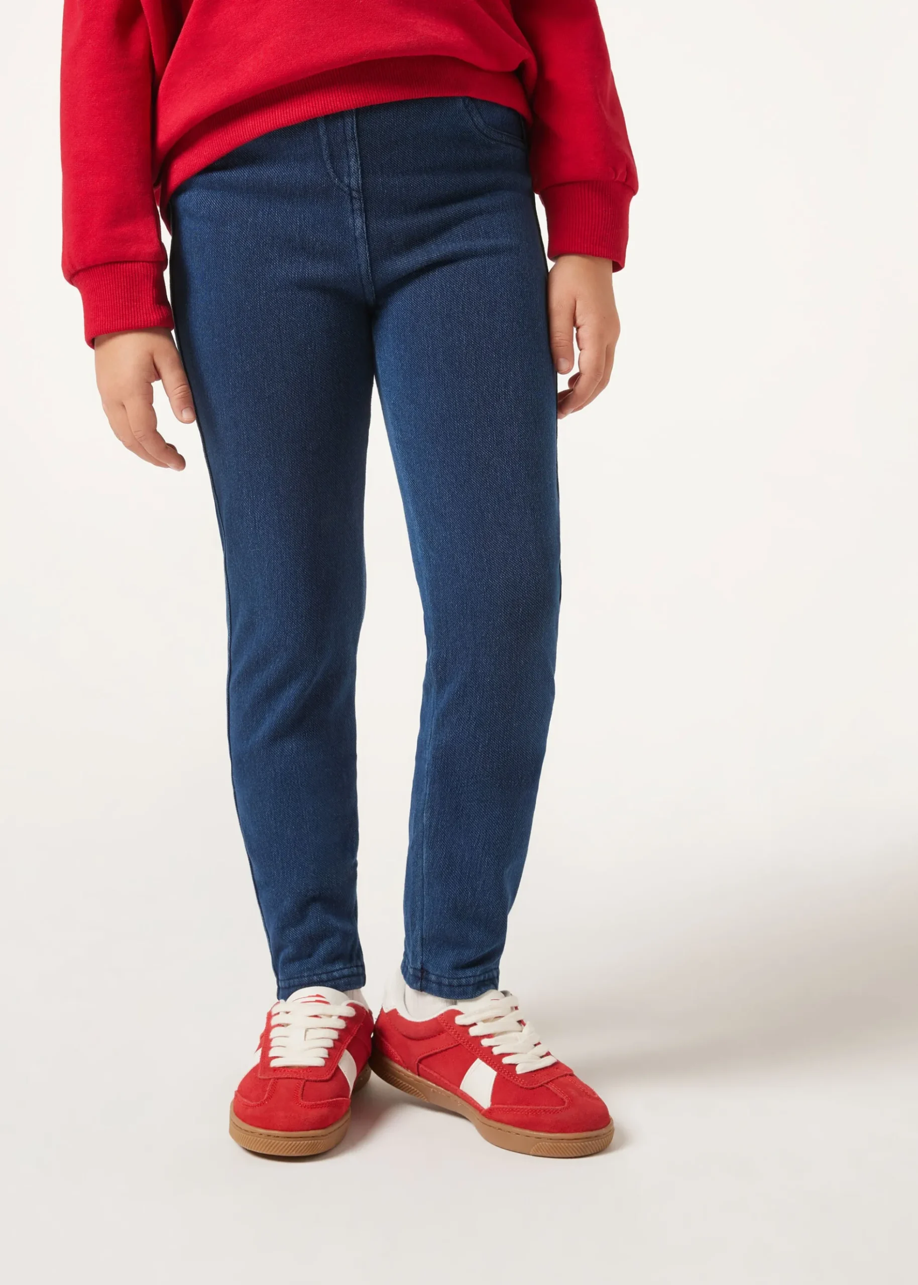 Leggings Termici Bambina in Denim