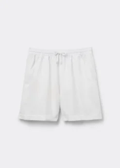 Pantaloncini Corti in Lino e Viscosa