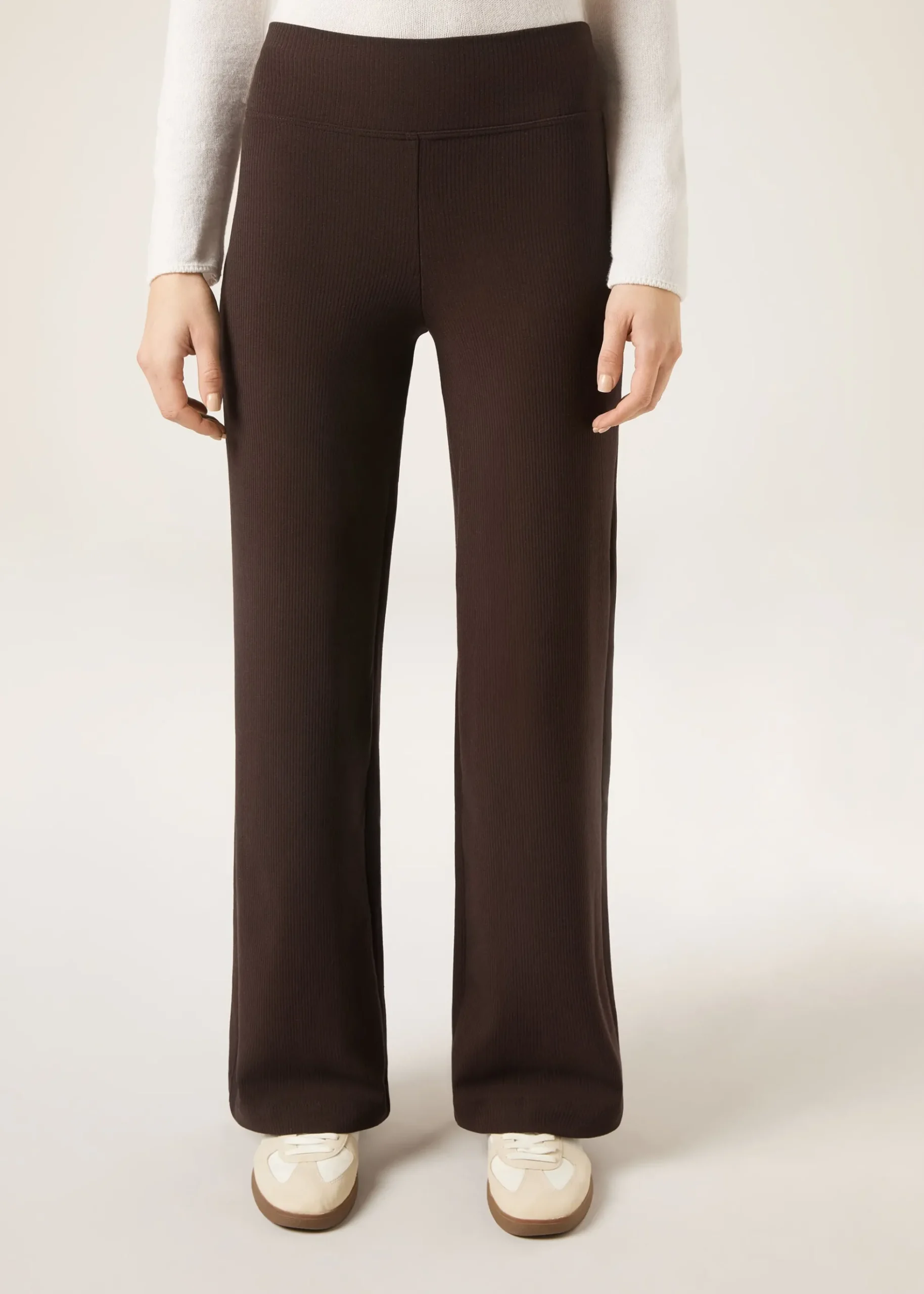 Pantaloni a Palazzo con Cashmere