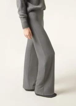 Pantaloni a Palazzo con Cashmere