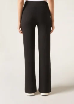 Pantaloni a Palazzo con Cashmere