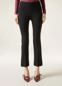 Pantaloni a Zampa Cropped