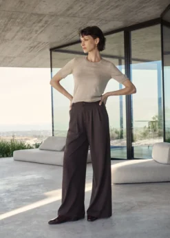 Pantaloni con Pieghe