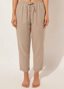 Pantaloni Lunghi Lino e Viscosa
