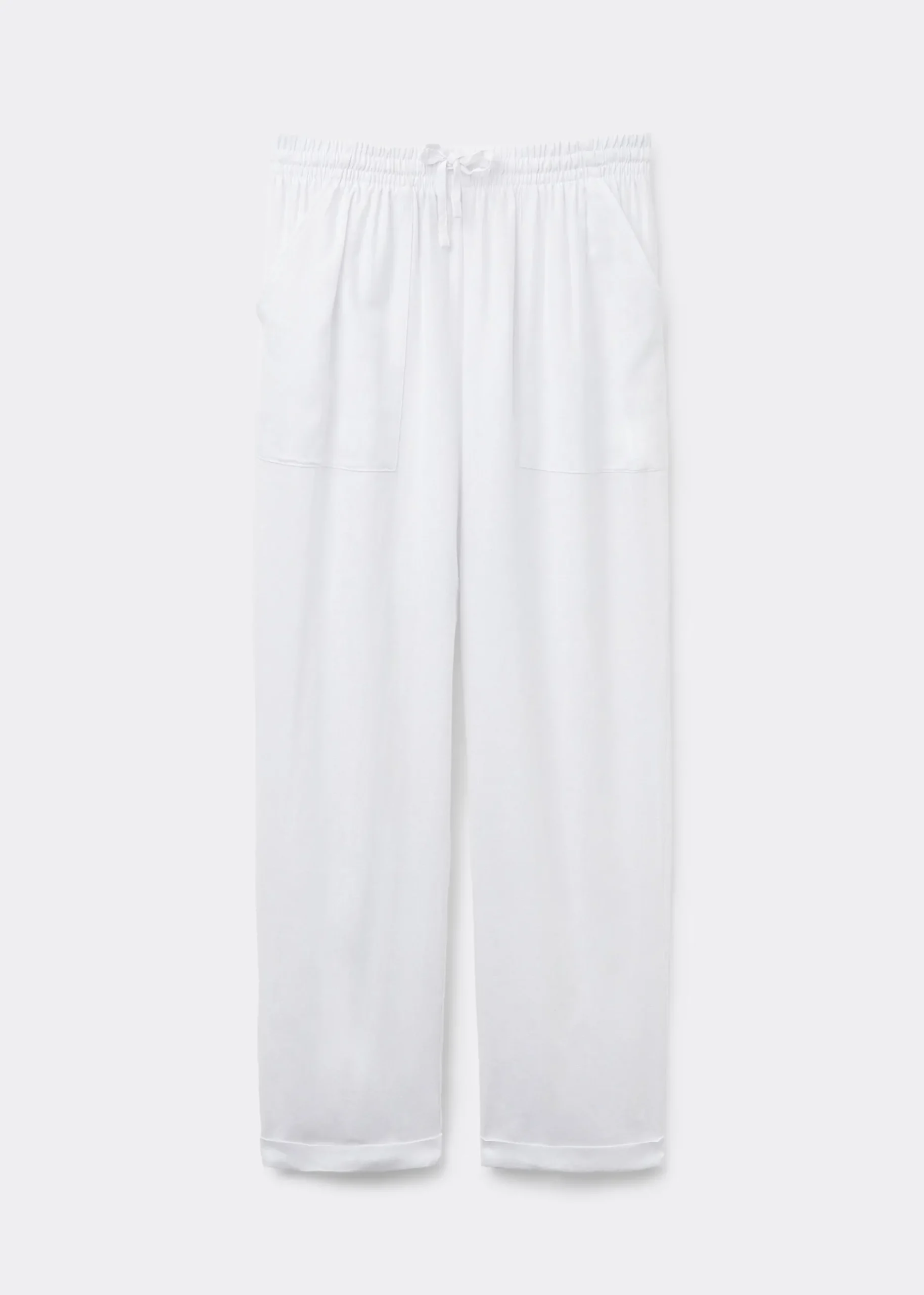 Pantaloni Lunghi Lino e Viscosa