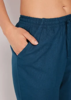 Pantaloni Lunghi Lino e Viscosa