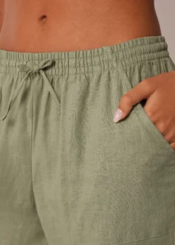 Pantaloni Lunghi Lino e Viscosa