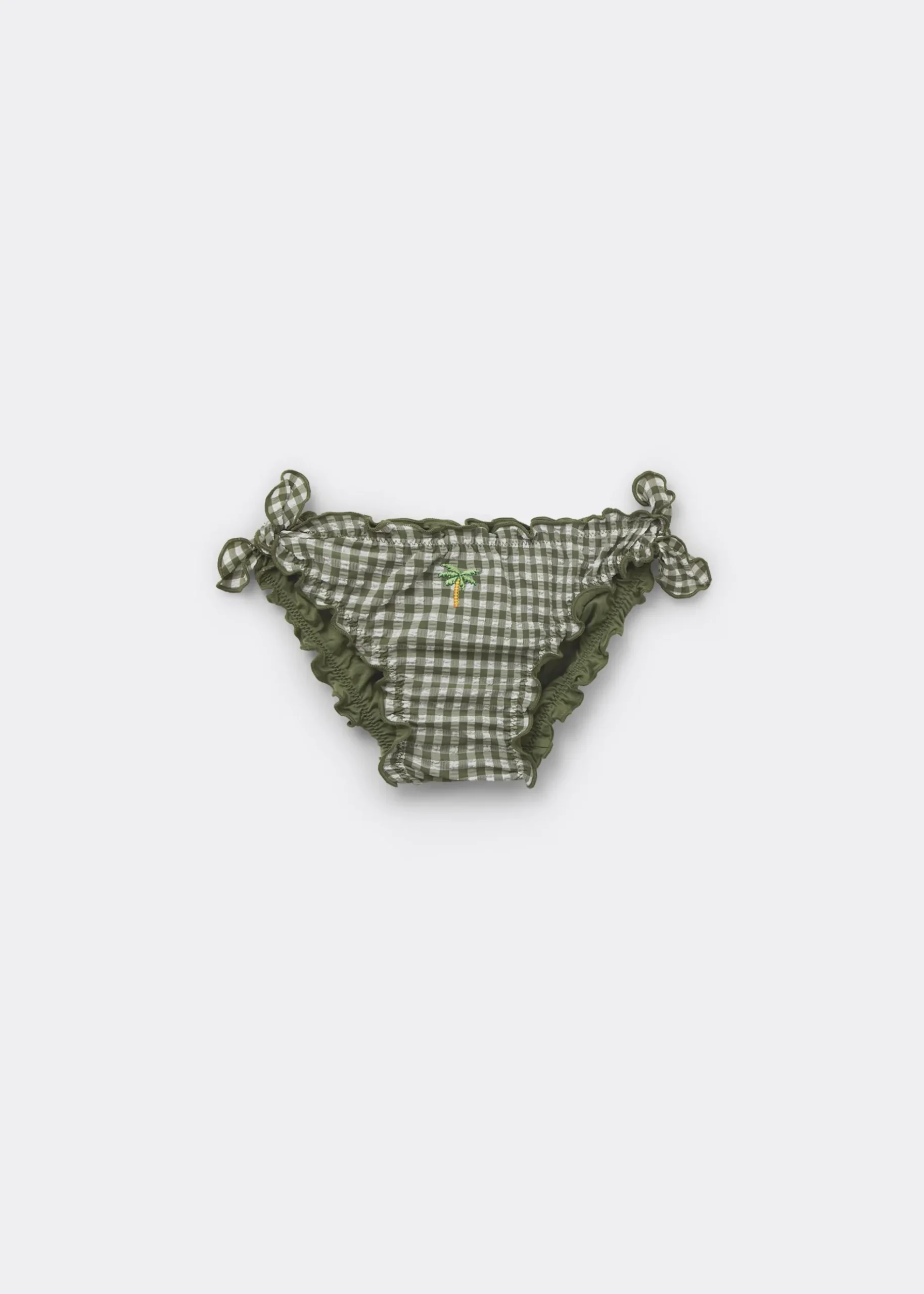 Slip Mare Bambina Green Vichy
