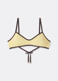 Top Canotta Costume Bicolor Piping