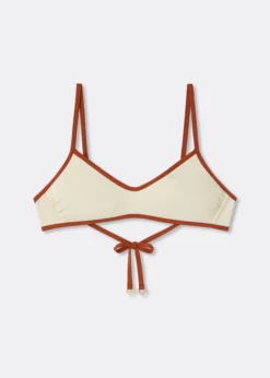 Top Canotta Costume Bicolor Piping