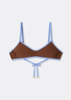 Top Canotta Costume Bicolor Piping