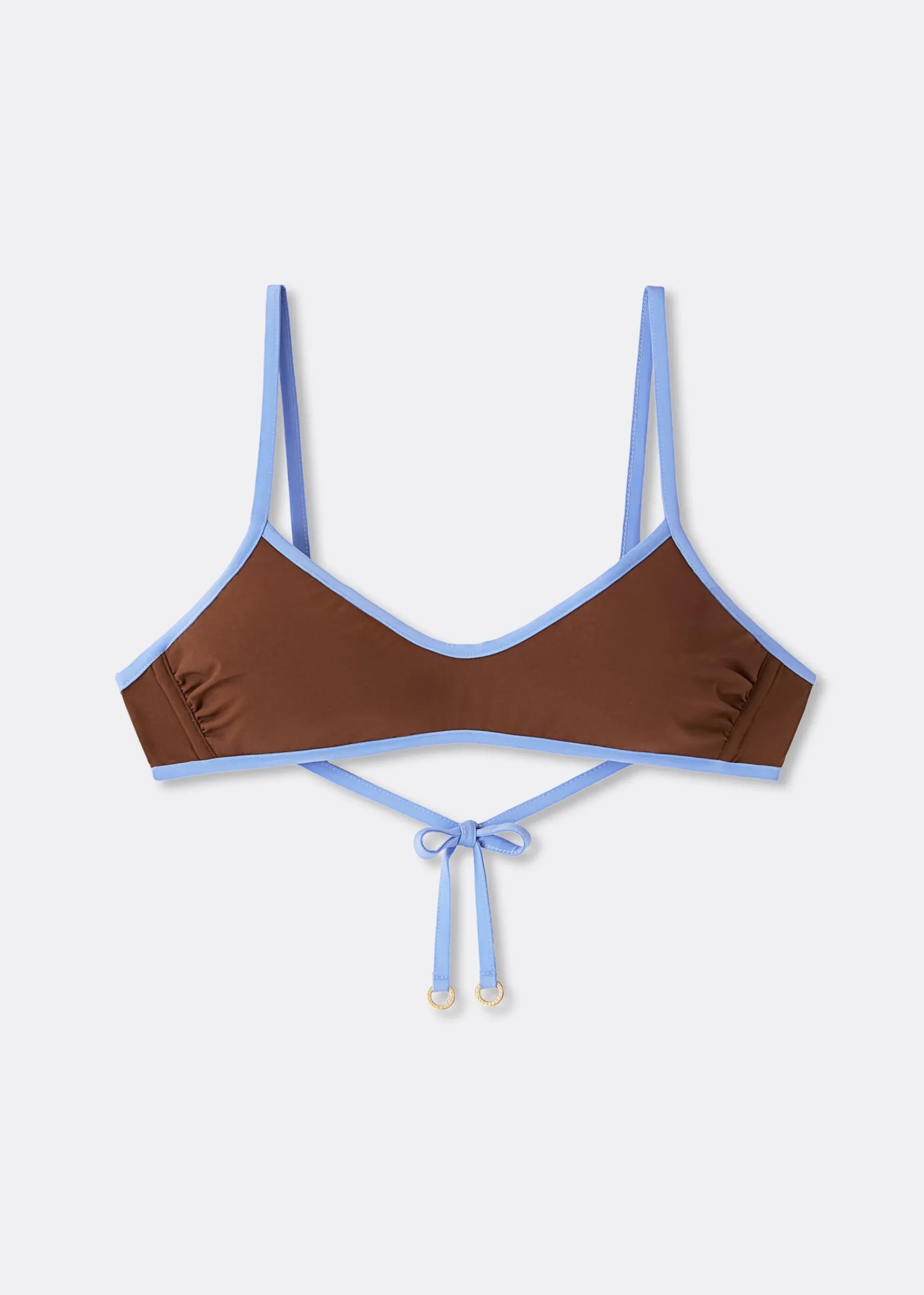 Top Canotta Costume Bicolor Piping