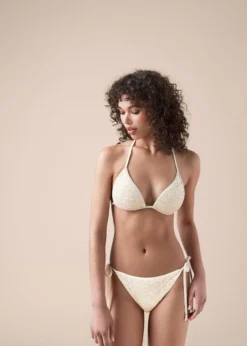 Triangolo Imbottito Costume Sequin Net