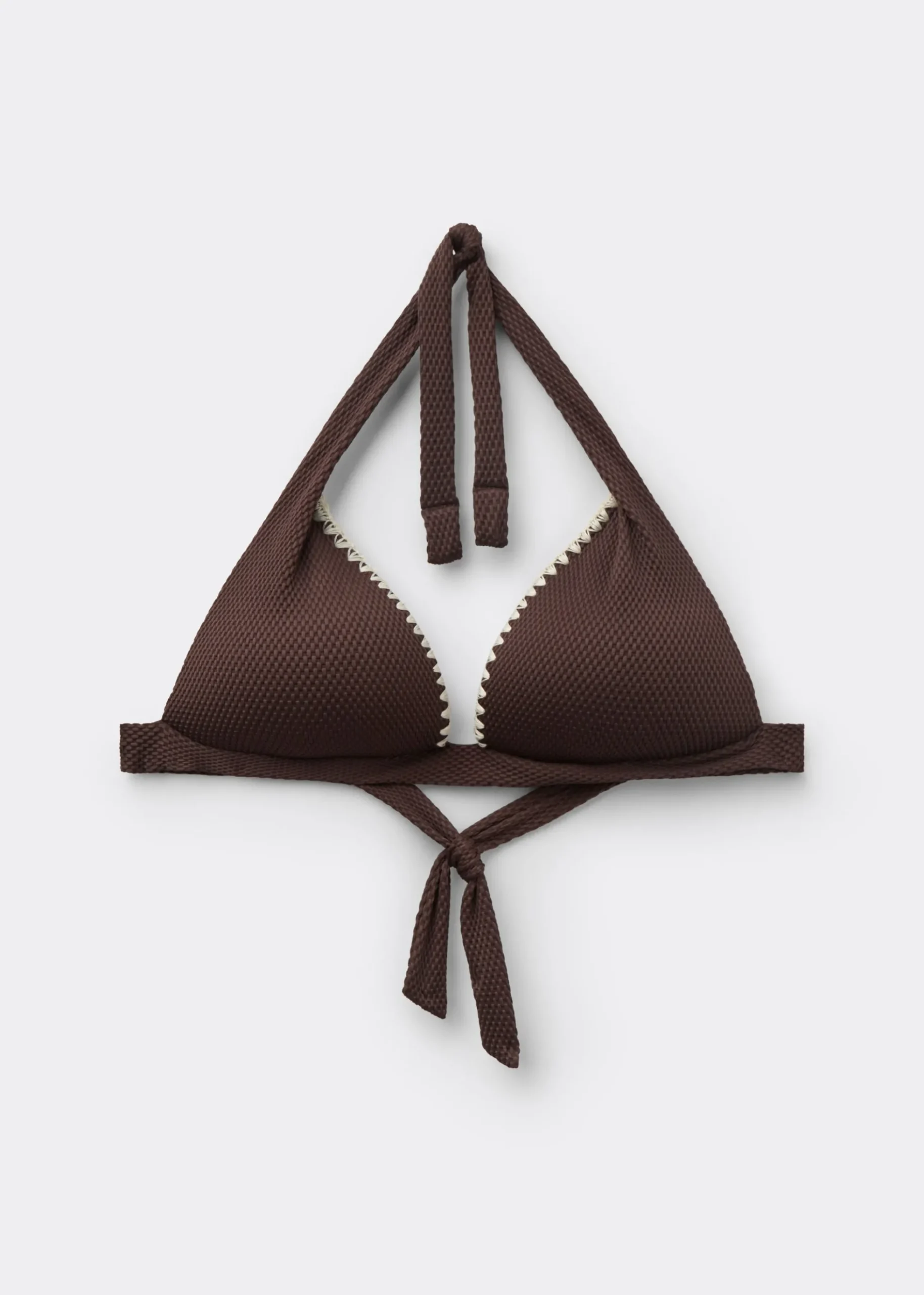 Triangolo Imbottito Costume Bicolor Embroidery