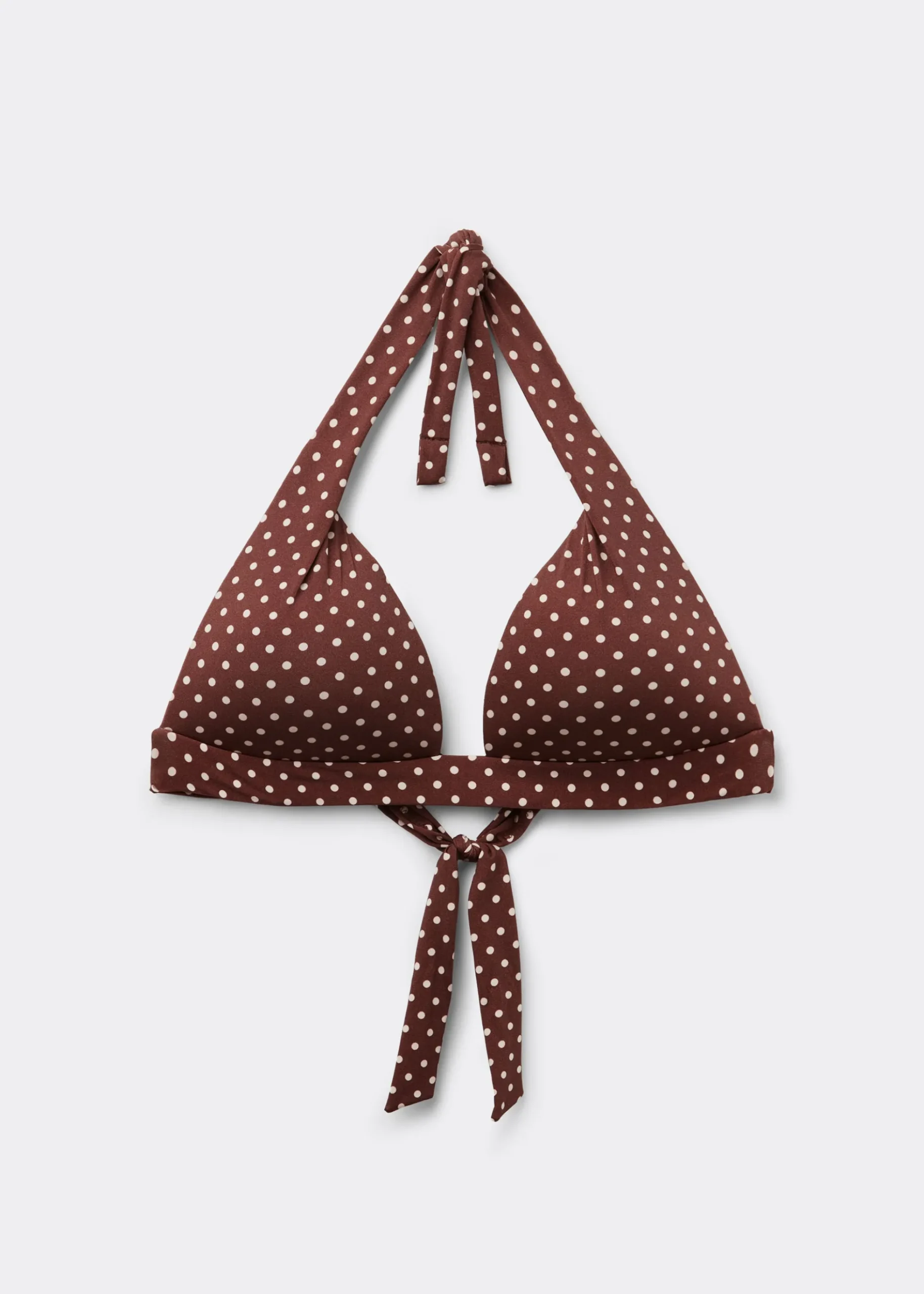 Triangolo Imbottito Costume Polka Dot Brown